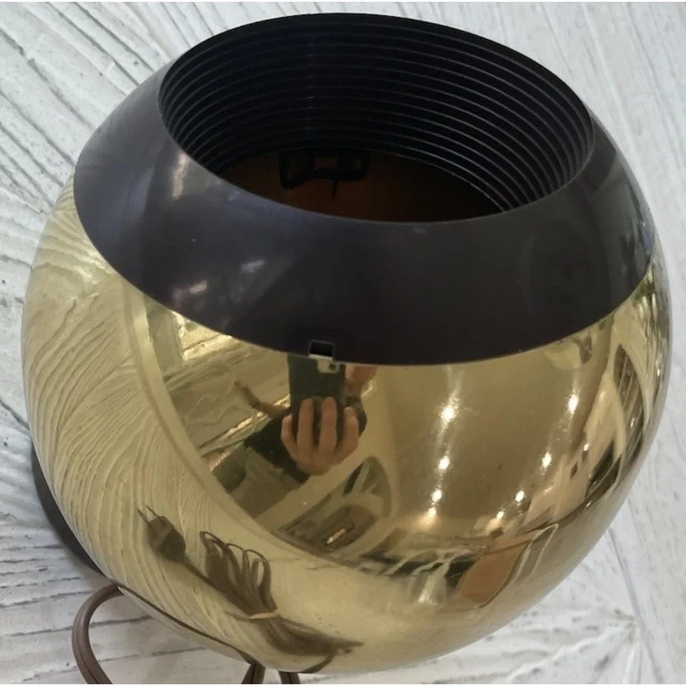 MCM Vintage 1960s Magna-spot Eyeball lamp: Space age Design in Solid Brass, Rare